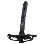 17 IN Extra Long Black PVC Dildo Strap On Kits - Image 3