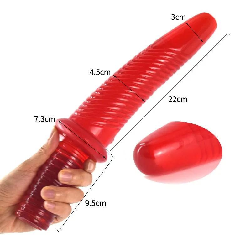 12 IN Sword Spiral PVC Dildo with Tapered Tip 1 12 IN Sword Spiral PVC Dildo with Tapered Tip 1