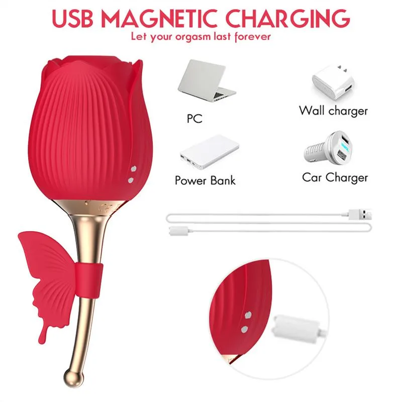 Rose Women Toy Clitoris Nipple Sucking Vibrator 4 Rose Women Toy Clitoris Nipple Sucking Vibrator 4