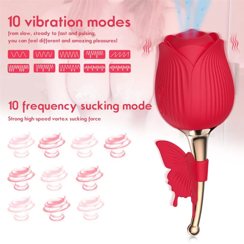 Rose Women Toy Clitoris Nipple Sucking Vibrator 1 Rose Women Toy Clitoris Nipple Sucking Vibrator 1
