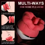 3 Suction 5 Licking Rose Vibrator Oral Sex Toy - Image 5