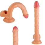 12 IN Natural Fat Long Spiral PVC Dildo - Image 6