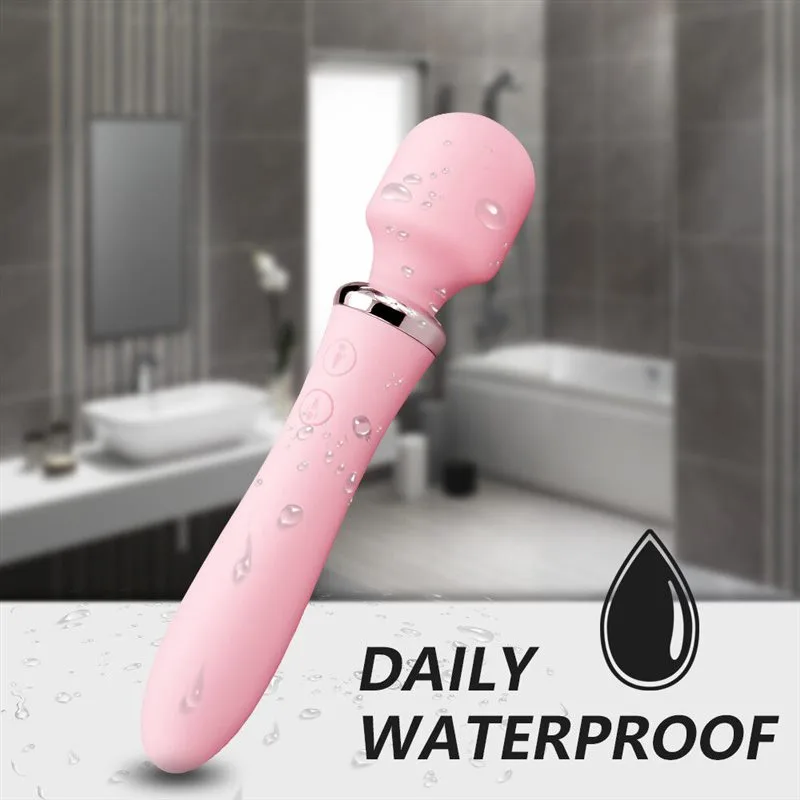 Rechargeable Double Headed Vibration Wand Massager 4 Rechargeable Double Headed Vibration Wand Massager 4
