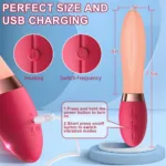 Ultra-Soft Heated Women Clitoris G-Spot Tongue Licking Vibrator - Image 9