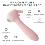 Women Sucking Clitoris Stimulation Heating Vibrator - Image 3