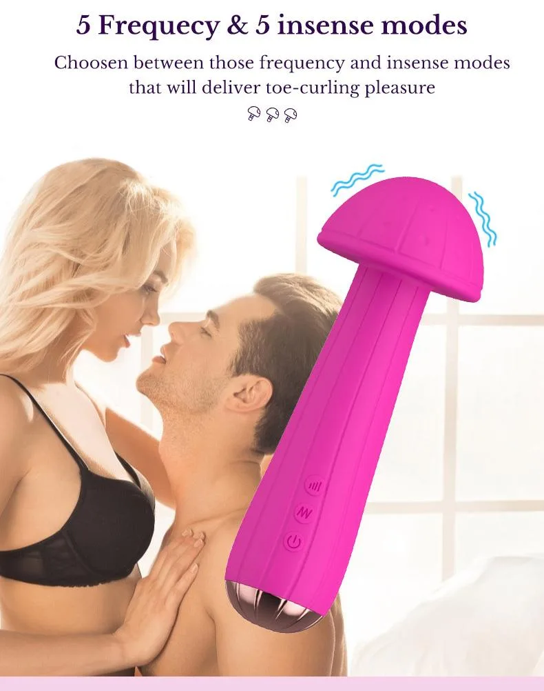 Flexible Mushroom Shaped Multi-speed Wand Vibrator 4 Flexible Mushroom Shaped Multi-speed Wand Vibrator 4