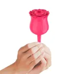 5 Sucking and 7 Vibrating Double Ended Rose Toy - Image 8