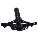 8 IN Black Spiked Head PVC Dildo Strap On Set - Image 3