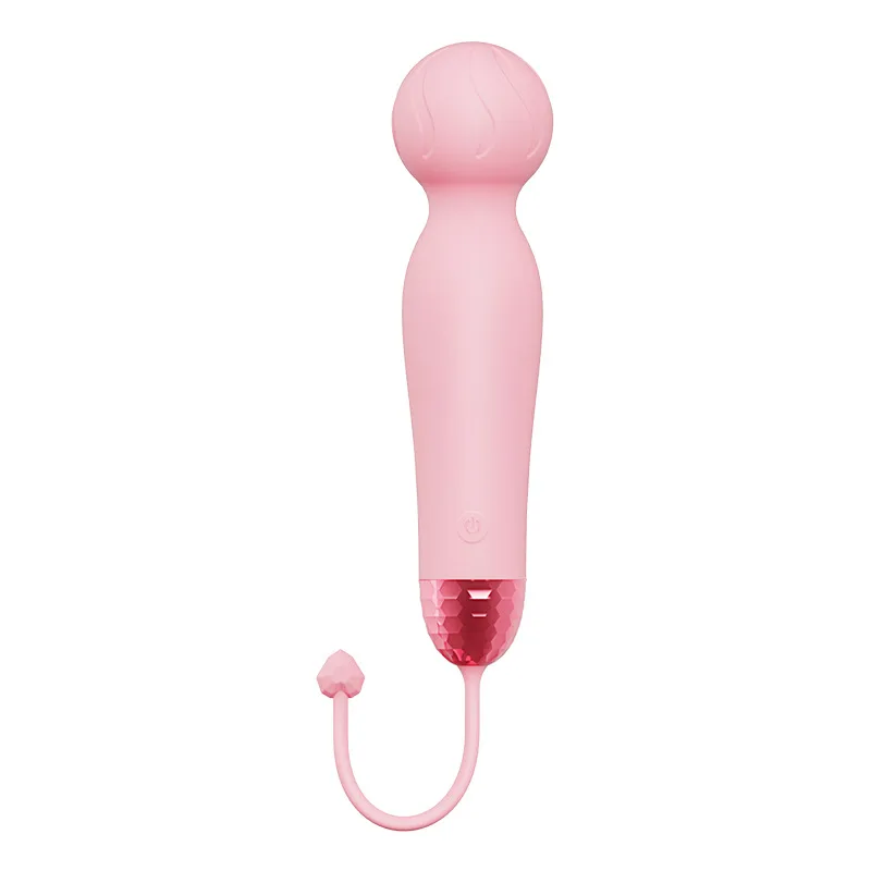 ac78a1e4ff07ca6c Soft Silicone 10 Vibration Pink Mini Magic Wand Vibrater