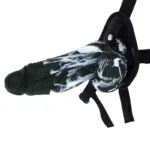 9.5 IN Big Fat Black Dildo Strap On Harness Kit - Image 2