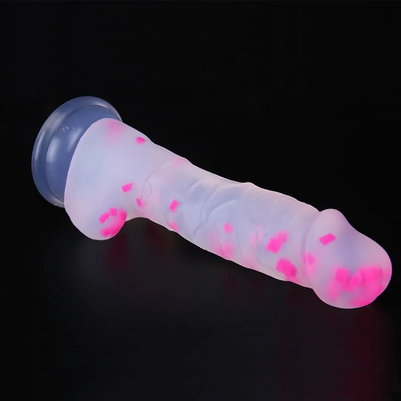 ad3aa55e2b61e1ae 7 IN Short Thin Realistic Silicone Confetti Dildo - Image 7