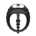 Rechargeable Soft Male Penis Ring Anal Beads Vibrator - Image 4