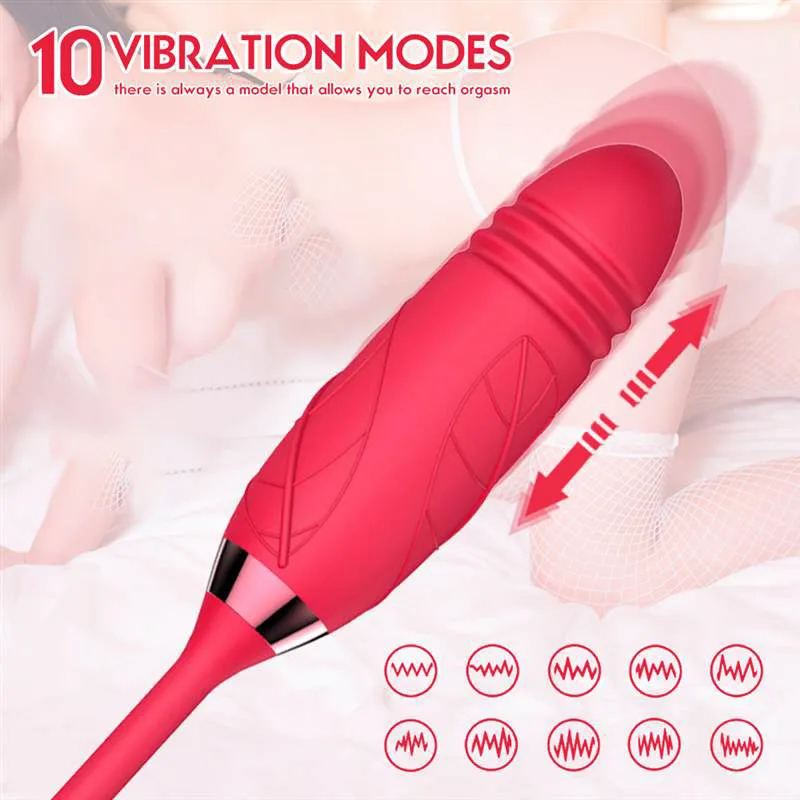 b27f0fbf944c5be0 2 IN 1 Women Rose Clit Sucking G-spot Vibrating Toy - Image 10