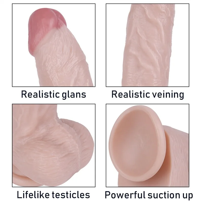 13 IN Thick Realistic PVC Dildo with Tapered Tip 3 13 IN Thick Realistic PVC Dildo with Tapered Tip 3