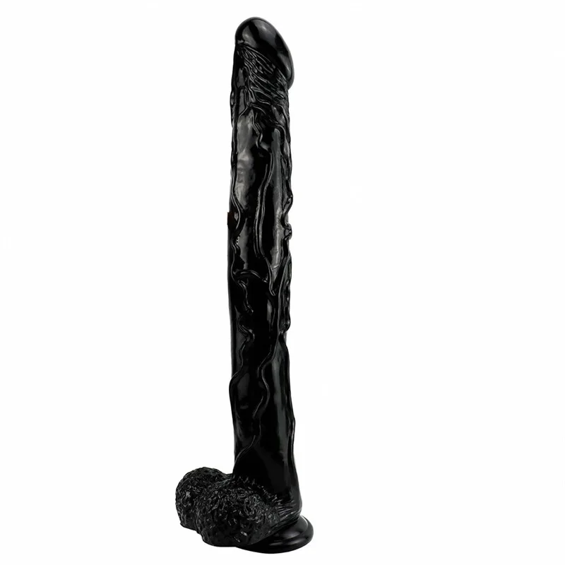 b94ce6b212931443 17 IN Extra-Long Slim Suction Cup PVC Dildo - Image 3