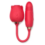 2 IN 1 Women Rose Clit Sucking G-spot Vibrating Toy - Image 2