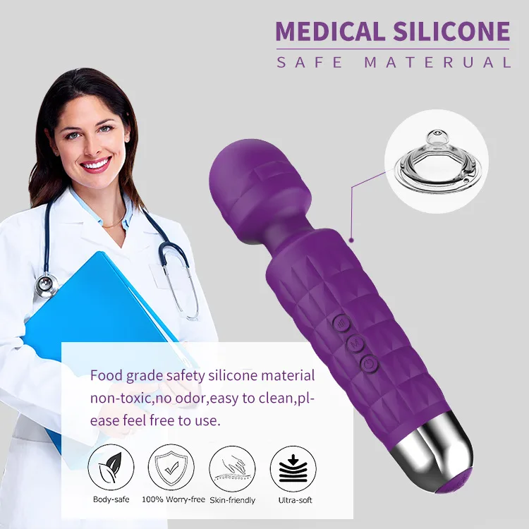 Portable Magic Wand Massager Women Vibrator 4 Portable Magic Wand Massager Women Vibrator 4