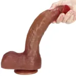 10 IN Large Real Skin Soft Silicone Dildo - Image 7