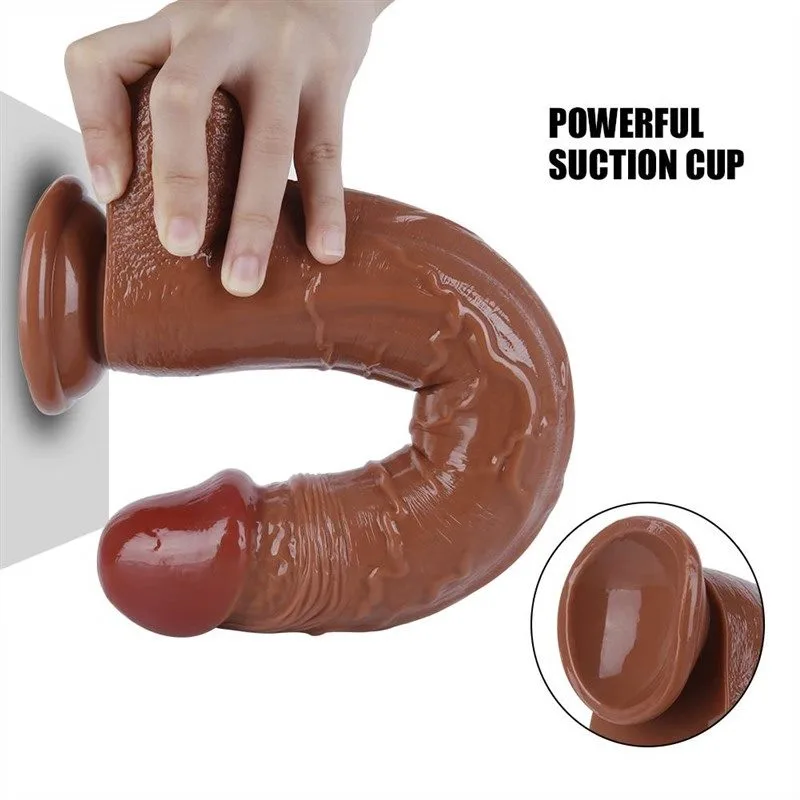 13 IN Large Bendable PVC Dildo with Realistic Veining 5 13 IN Large Bendable PVC Dildo with Realistic Veining 5