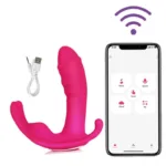 Phone Control Rechargeable Wearable Butterfly Vibrator - Image 4