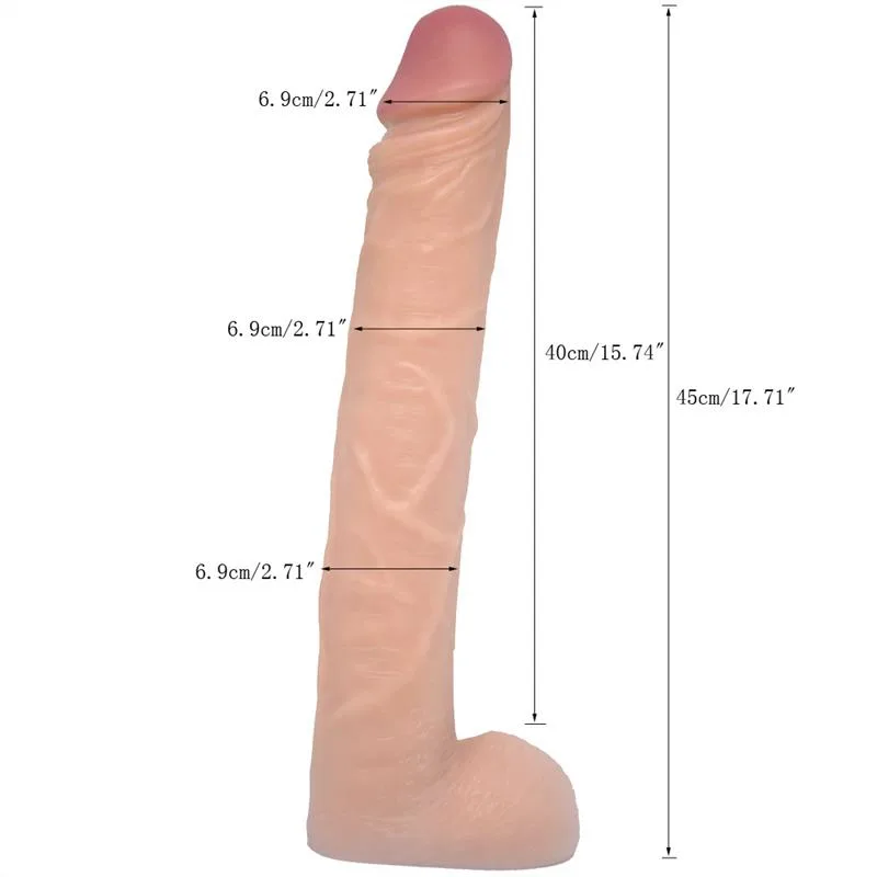 17.5 IN Extreme Huge Realistic PVC Dildo 1 17.5 IN Extreme Huge Realistic PVC Dildo 1