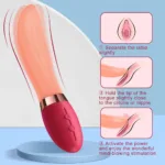 Ultra-Soft Heated Women Clitoris G-Spot Tongue Licking Vibrator - Image 6