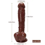 9.5 IN Big Realistic Looking PVC Dildo - Image 10