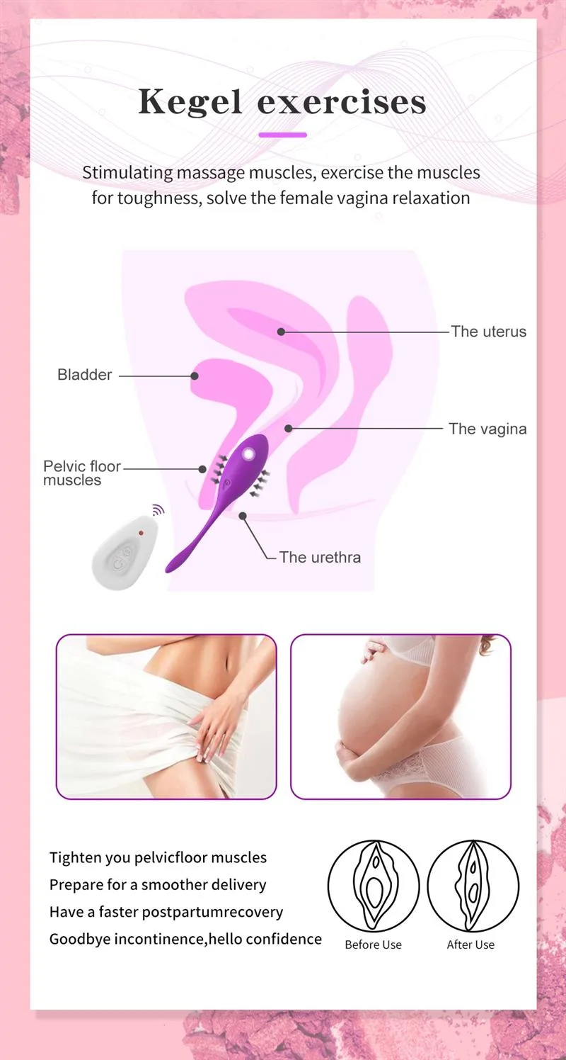 Wireless Vibrating Egg Vaginal Kegel Ball 3 Wireless Vibrating Egg Vaginal Kegel Ball 3