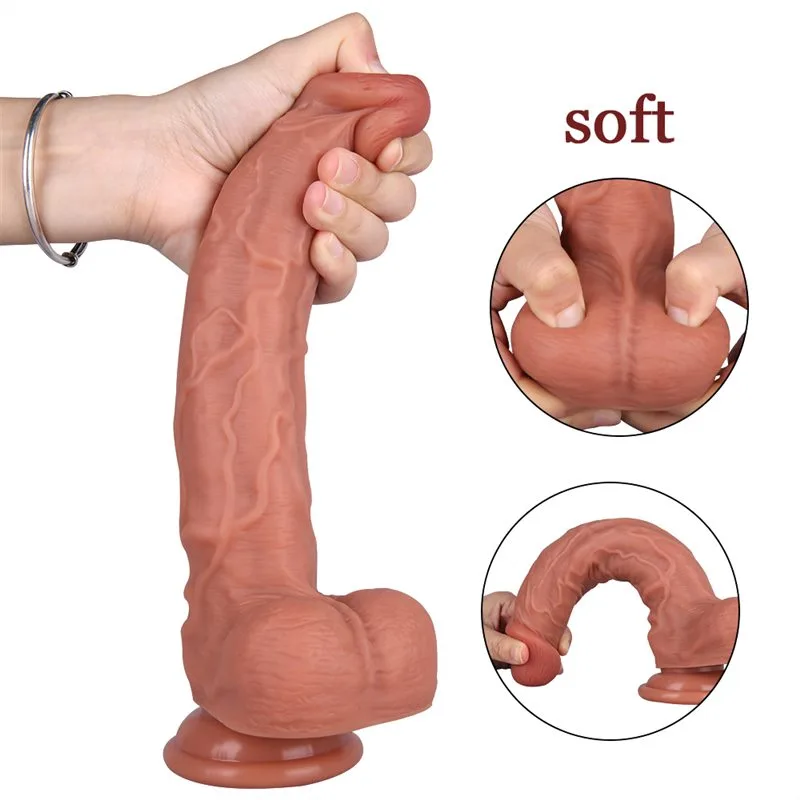 d50f677197b24397 10 IN Long Natural Fat Best Silicone Dildo - Image 4