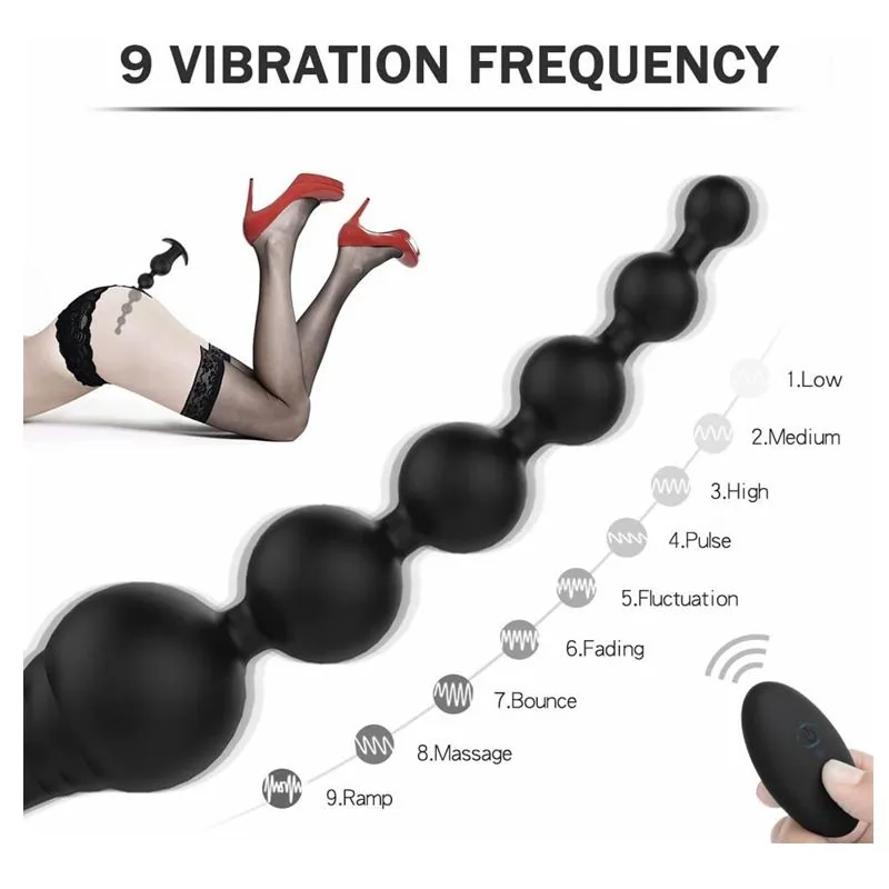 Remote Control Flexible Anal Beads Vibrator 1 Remote Control Flexible Anal Beads Vibrator 1