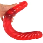 16.5 IN Long Thread Double Sided PVC Dildo - Image 3