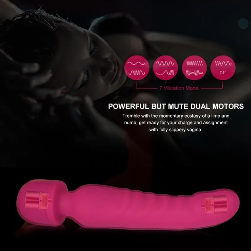 Heating Vibrator Double-Headed Wand Massager 4 Heating Vibrator Double-Headed Wand Massager 4