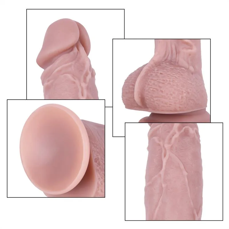 8 IN Soft Silicone Dildo Strap On Harness Set 5 8 IN Soft Silicone Dildo Strap On Harness Set 5