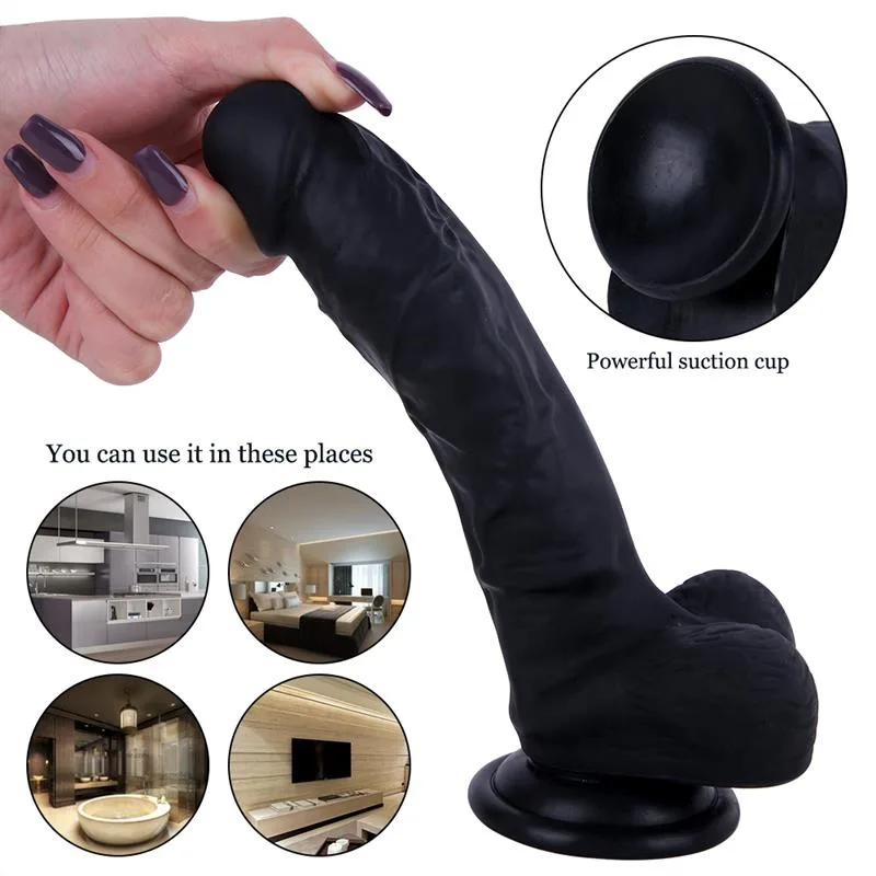 7.5 IN Black PVC Dildo Strap On Harness Set 10 7.5 IN Black PVC Dildo Strap On Harness Set 10