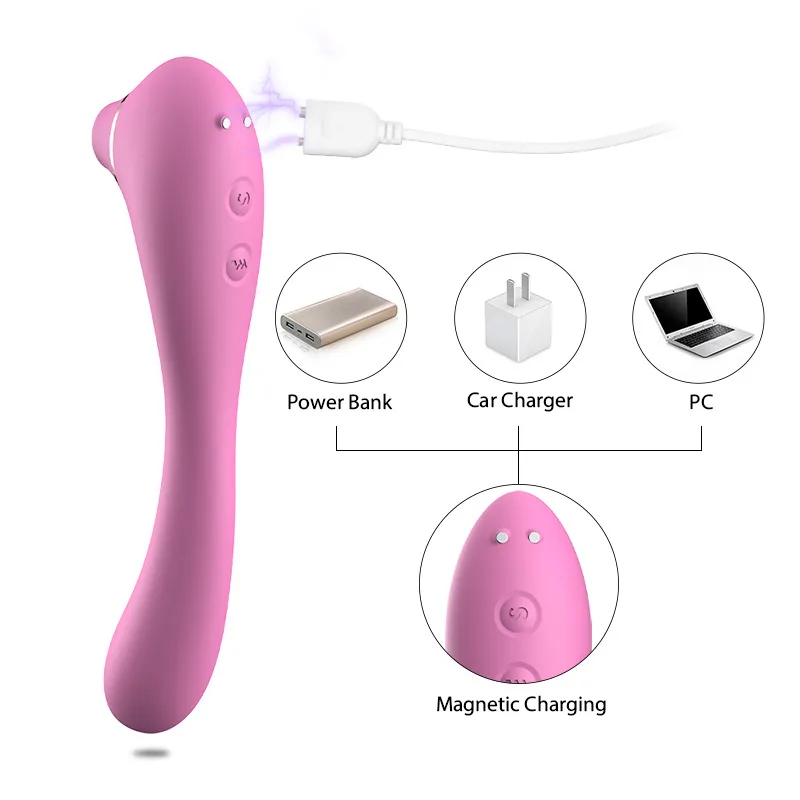 ef48e3cae543b230 7 Intense Frequencies Bendable Clit Sucking Vibrator - Image 6