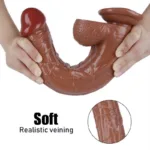 13 IN Large Bendable PVC Dildo with Realistic Veining - Image 4