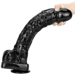 15 IN Huge Thickness Black Realistic PVC Dildo - Image 4