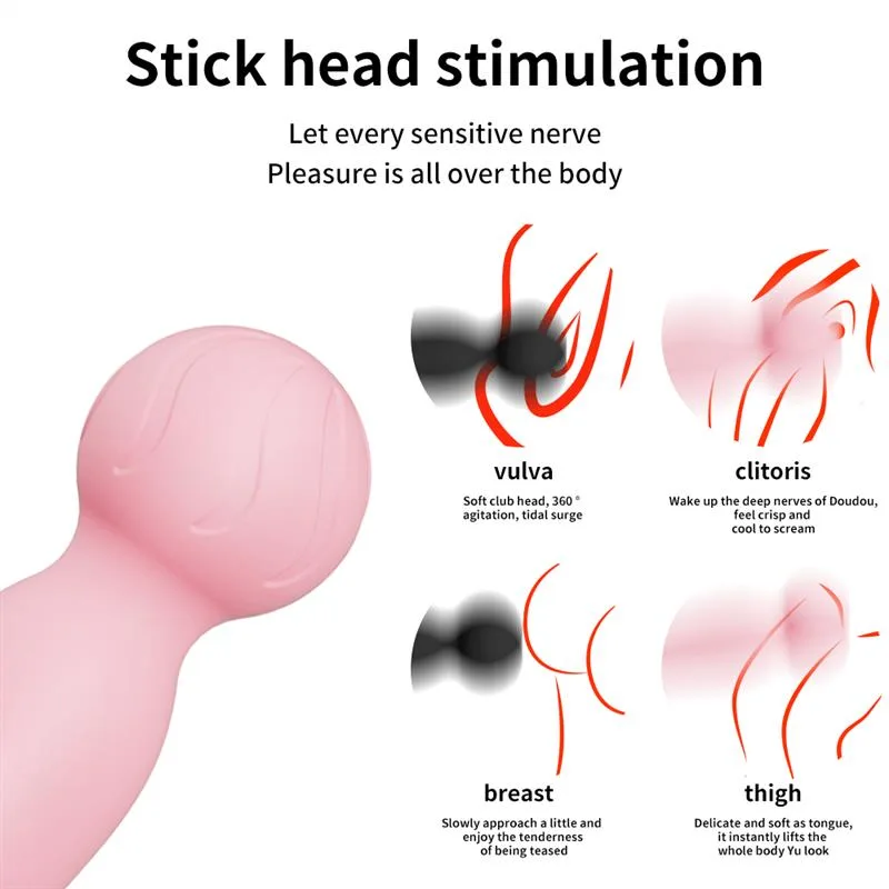 Cordless 10 Vibration Pink Magic Wand Massager 6 Cordless 10 Vibration Pink Magic Wand Massager 6