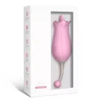 Double Headed Tulip Flower Vibrator Women Oral Sex Toy - Image 2