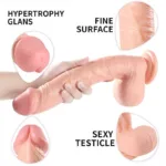 13 IN Long Fat Pronounced Head PVC Dildo - Image 3