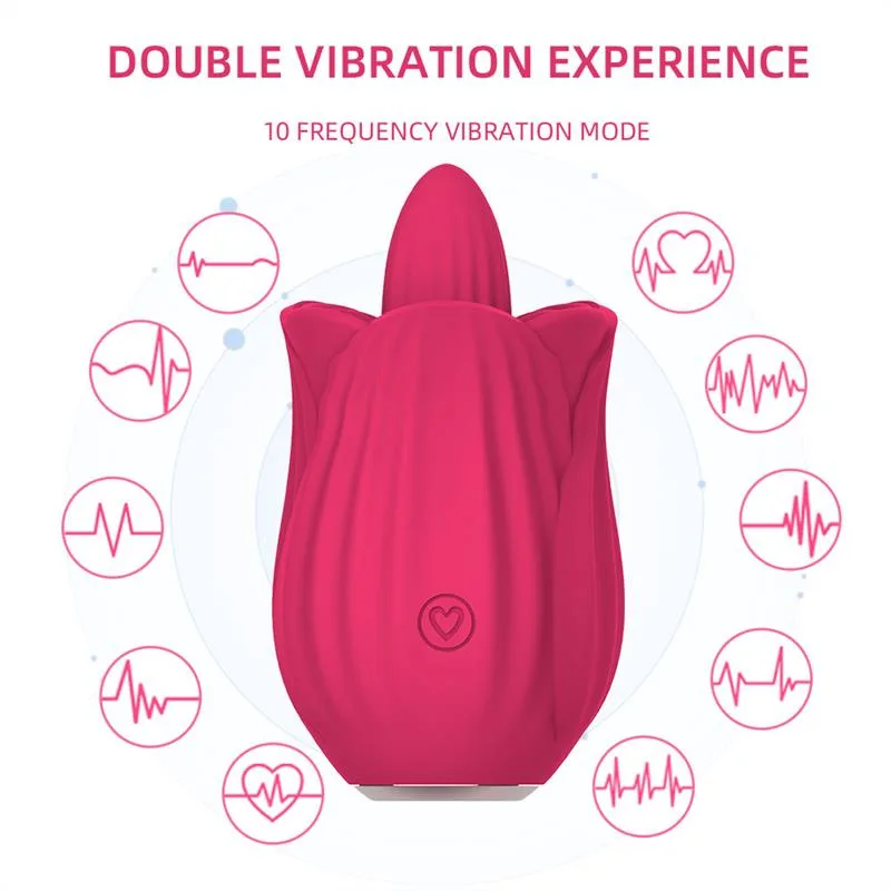 f630f8692156f56d Women Rose Tongue Licking Toy with Vibrating Egg - Image 4