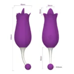 Double Headed Tulip Flower Vibrator Women Oral Sex Toy - Image 10