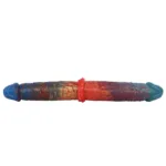 13.5 IN Long Colors Silicone Double Ended Dildo - Image 4