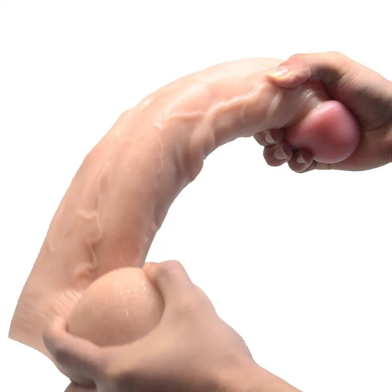 fce091d6bfc03474 13 IN Bendable Large Thickness PVC Dildo - Image 8