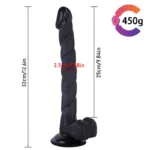 12 IN Long Slim Dildo Unisex Strap-On Harness Kit - Image 12