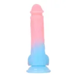 8 IN Glow-In-The-Dark Realistic Dildo with Balls - Image 4