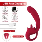 Rechargeable 2 In 1 Clit Licking G-Spot Vibrator - Image 6