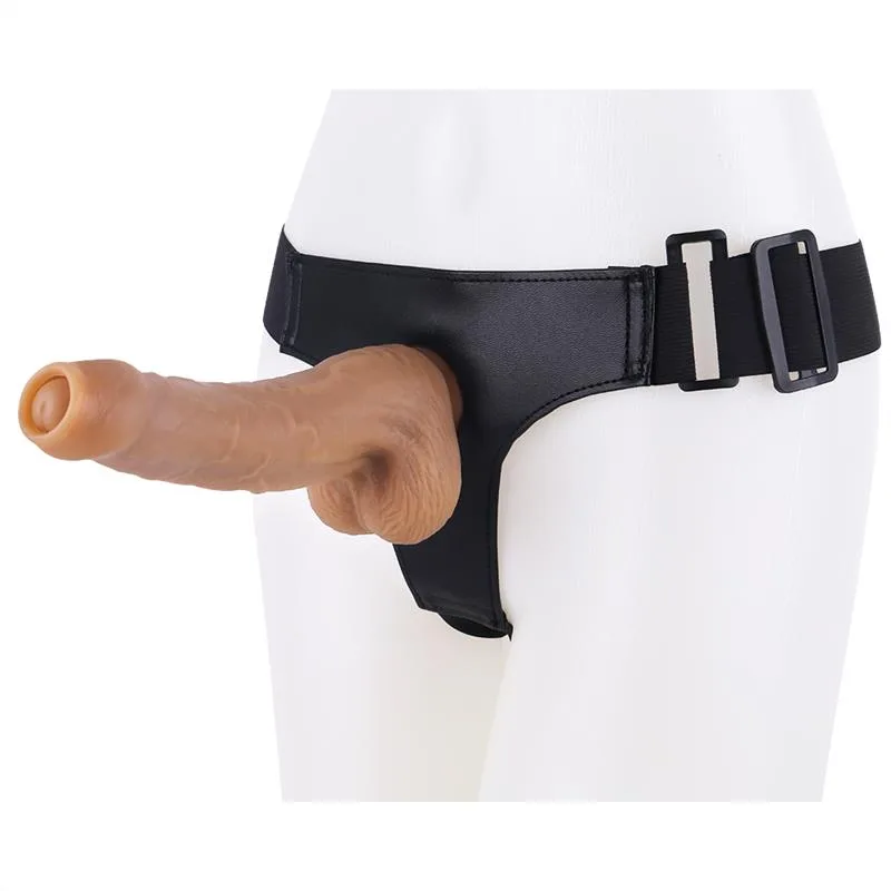 fde46656126f848e 8 Inch Realistic Uncut Dildo with Strap On Harness