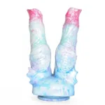 8.5 IN Fantasy Silicone Double Headed Knot Dildo - Image 2