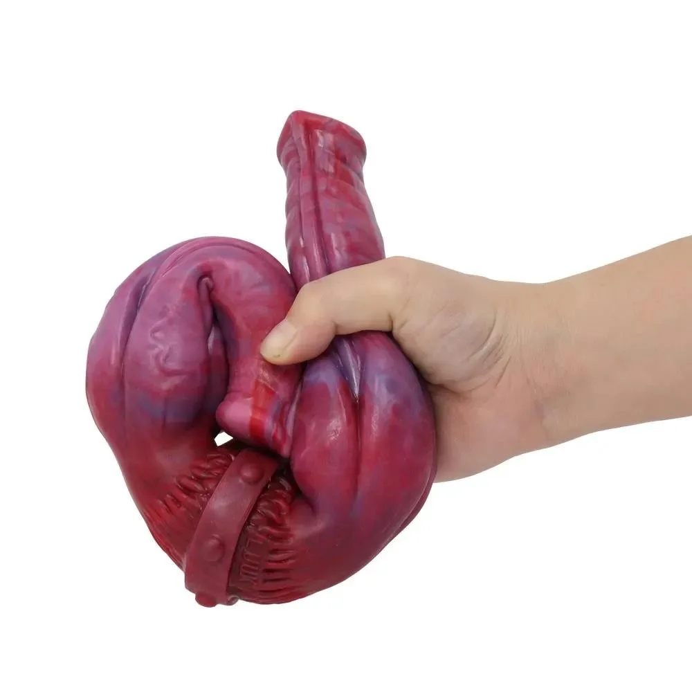 format_webp (2) 14 IN Silicone Double Ended Dog Knot Dildo - Image 3